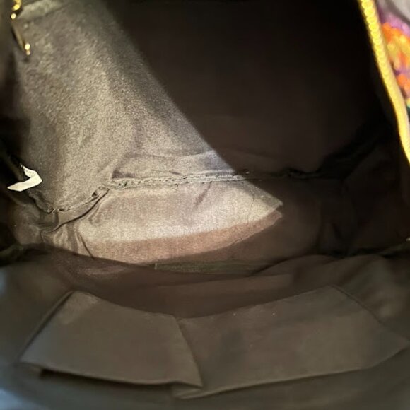 Beautiful Rampage Floral Backpack~ Gently Used~ Black with Vibrant Colors (F5) - Picture 6 of 8